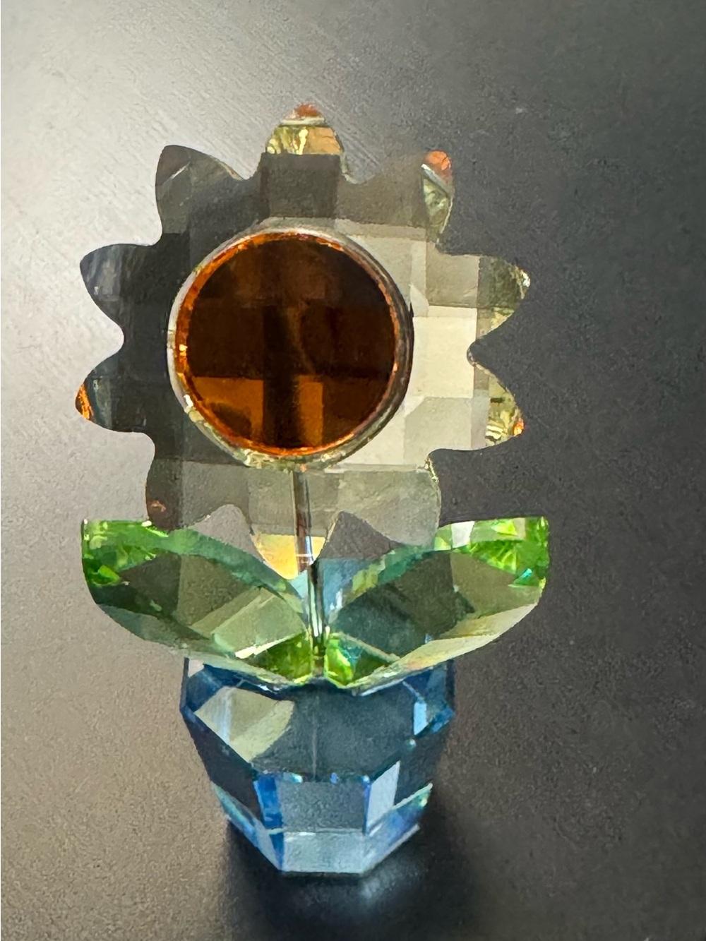 Swarovski Crystal Sunflower Mini Figurine “Happy Flowers” - Picture 7 of 7